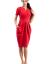 Įdomaus silueto suknelė Oksita (raudona)