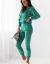 Veliūrinis moteriškas kostiumas Lavanda (žalias)