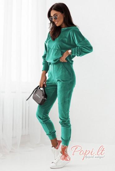 Veliūrinis moteriškas kostiumas Lavanda (žalias)