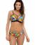 Barosa Floral Two-Piece Swimsuit (black/yellow)