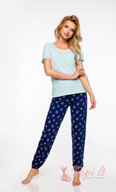 Klasikinė pižama Elina (mėlyna)