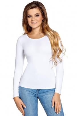 "Gertrūda" Women's White Long-Sleeved Blouse