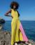 Ažūrinė paplūdimio suknelė Aveilė (geltona)