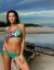Kwiecisty bikini Aleti (zielony)