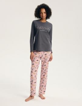 Pijama „Ginni“ 45419, grafito spalvos