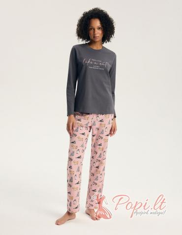 Pijama „Ginni“ 45419, grafito spalvos
